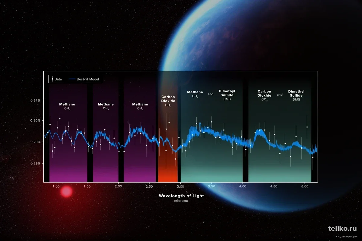 Телескоп Уэбба нашел на планете K2-18b молекулу, которую на Земле производят только живые существа